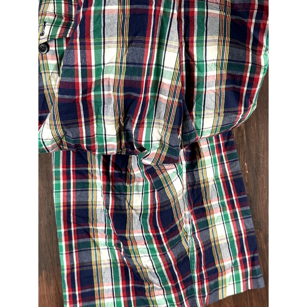 Polo‎ Ralph Lauren Plaid Cargo Shorts Lightweight Multicolor Mens 42 Vintage - Picture 4 of 9